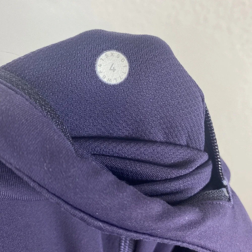 Lululemon Size 4 Pace Rival High Rise Crop Leggings 22